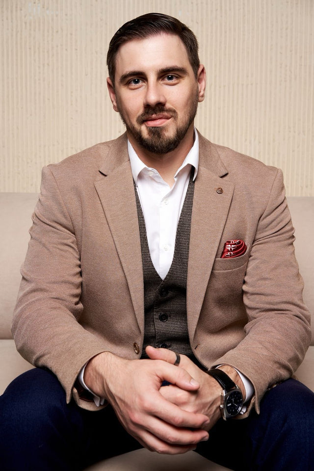 Silk pocket square "Red"