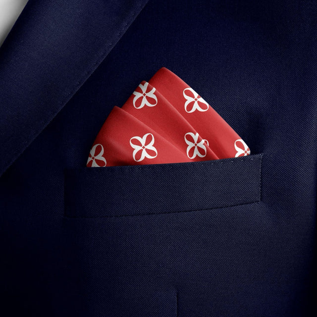 Silk pocket square "Red"