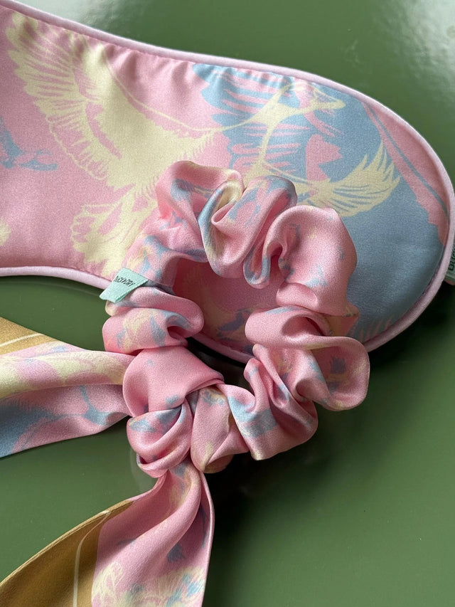SILK SLEEP MASK - BLUSH PINK