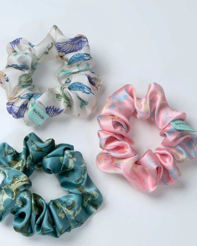SET OF 3 SILK SCRUNCHIES