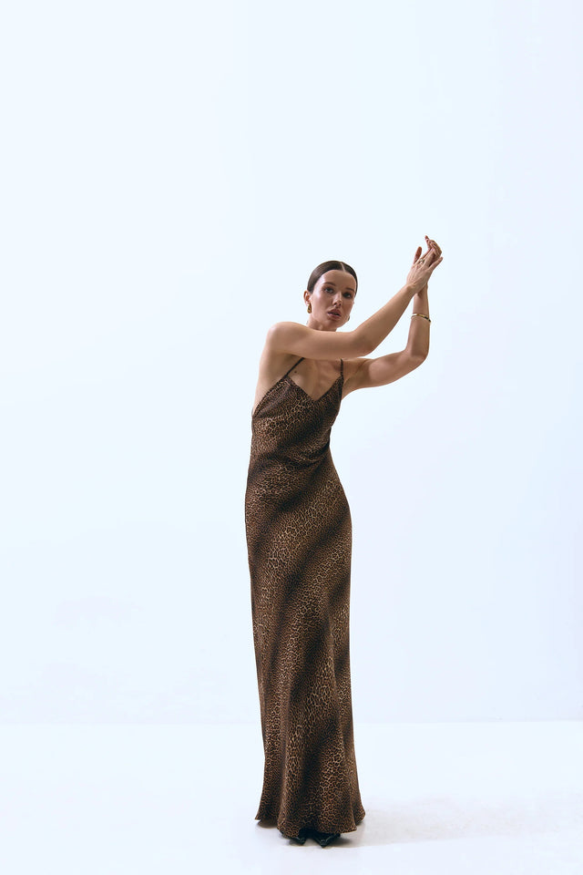 Maxi leopard dress
