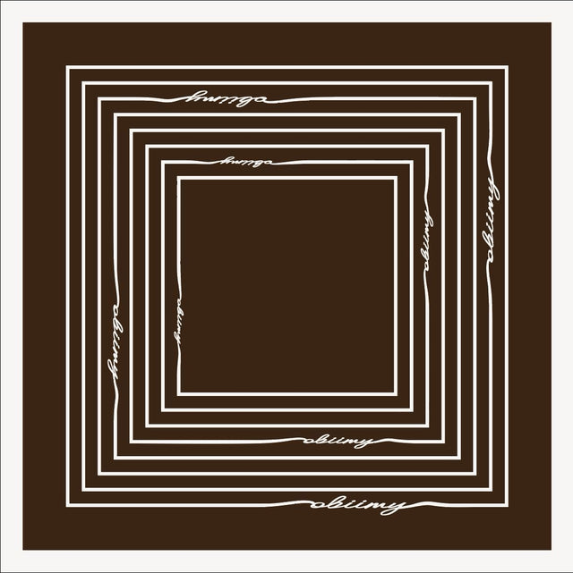 Silk pocket square "Morning coffee"