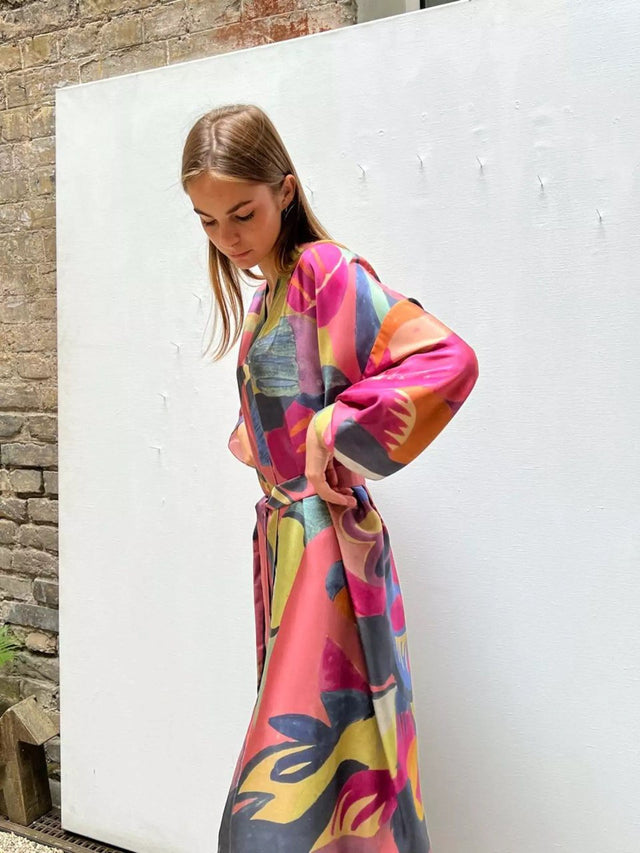 Kimono long "Pink dreams"