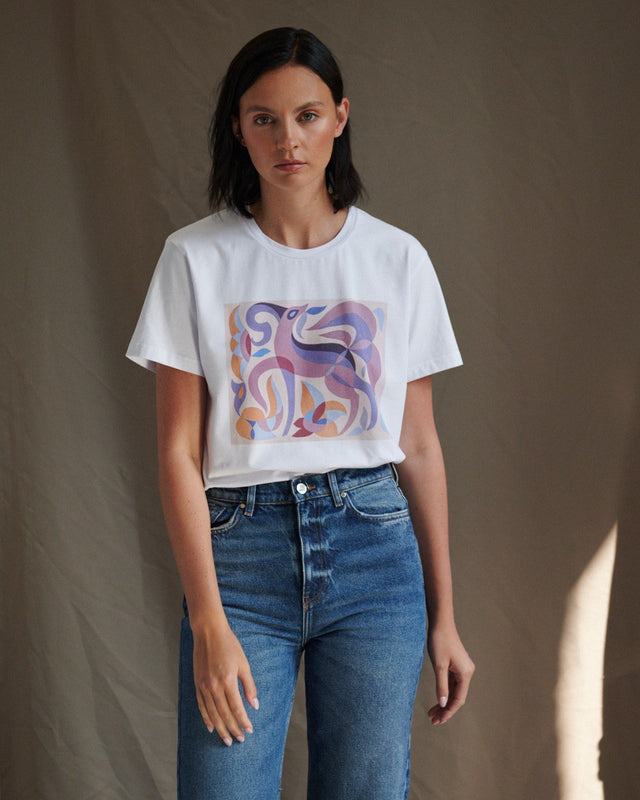 Cotton T-shirt "To the first festivities"