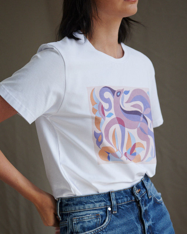 Cotton T-shirt "To the first festivities"