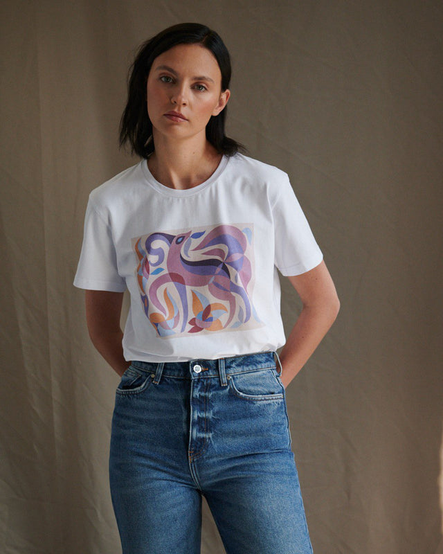 Cotton T-shirt "To the first festivities"