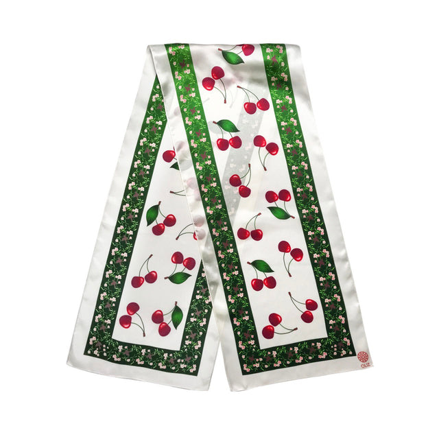 Silk Shawl "Cherry Jam"