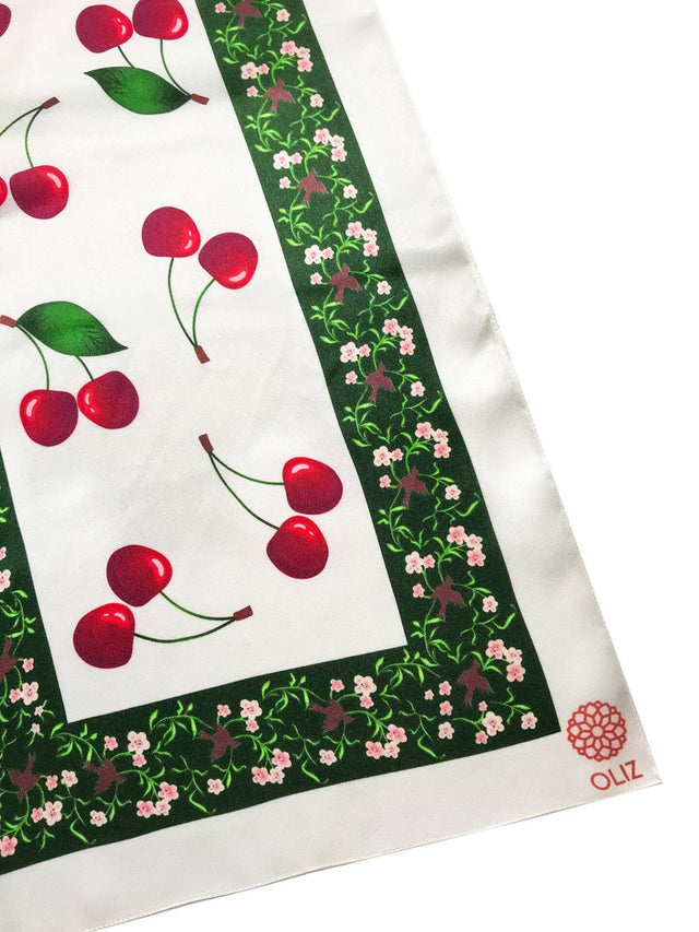 Silk Shawl "Cherry Jam"