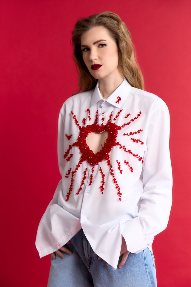 Shirt with a heart