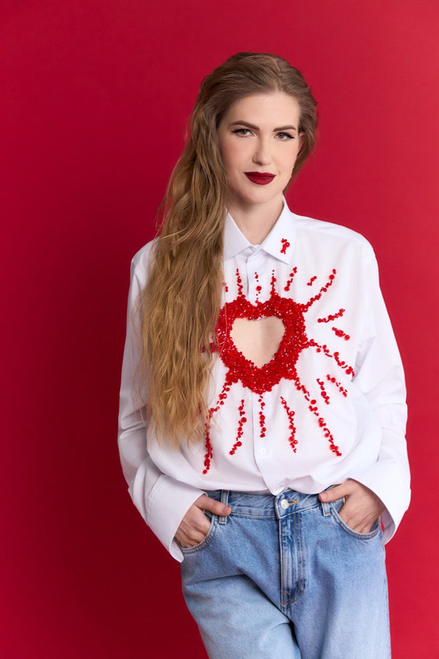 Shirt with a heart