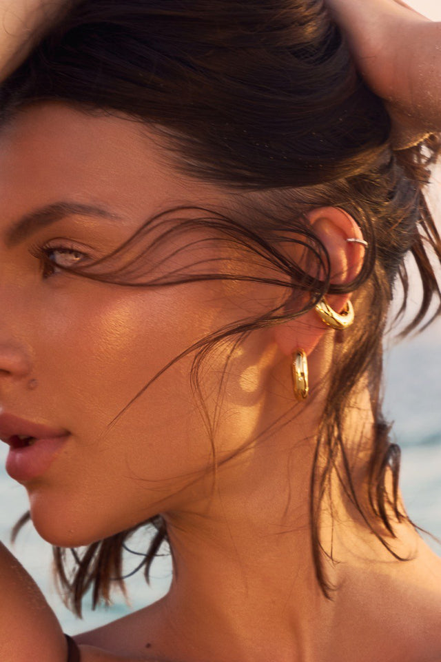 EARRINGS RAW DESIRE GOLD