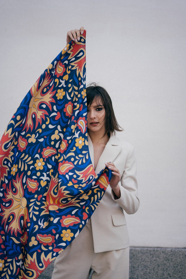 Silk scarf "Ai-Petri"