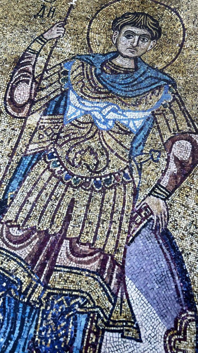 Silk scarf "SainSit Demetrius of Thessalonica"