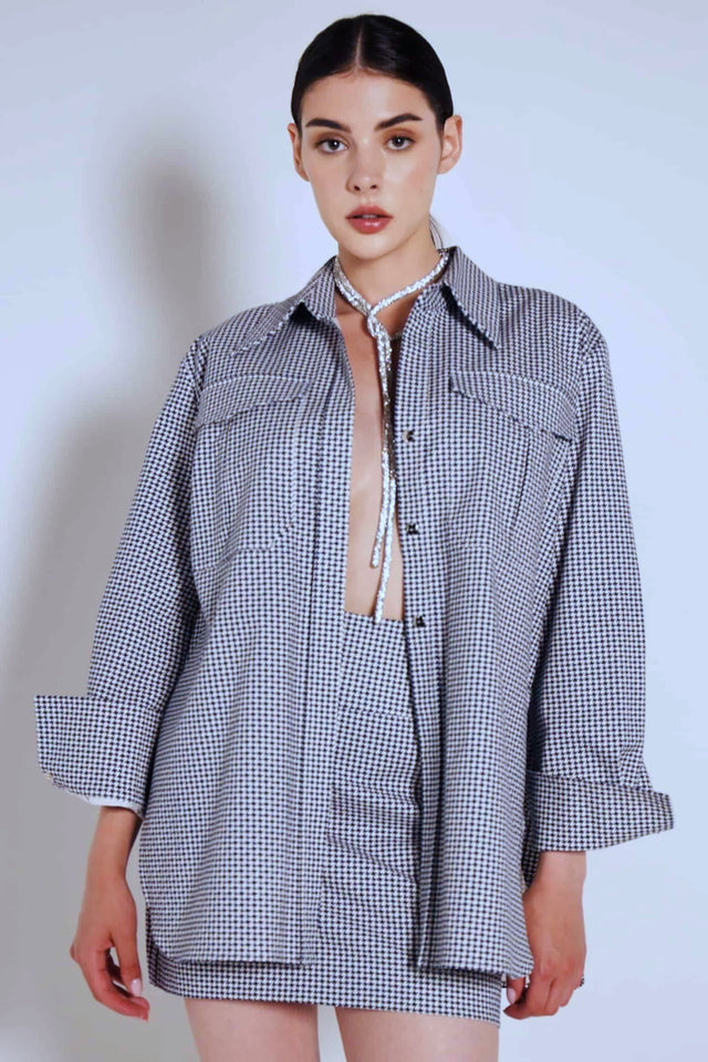 Houndstooth skirt
