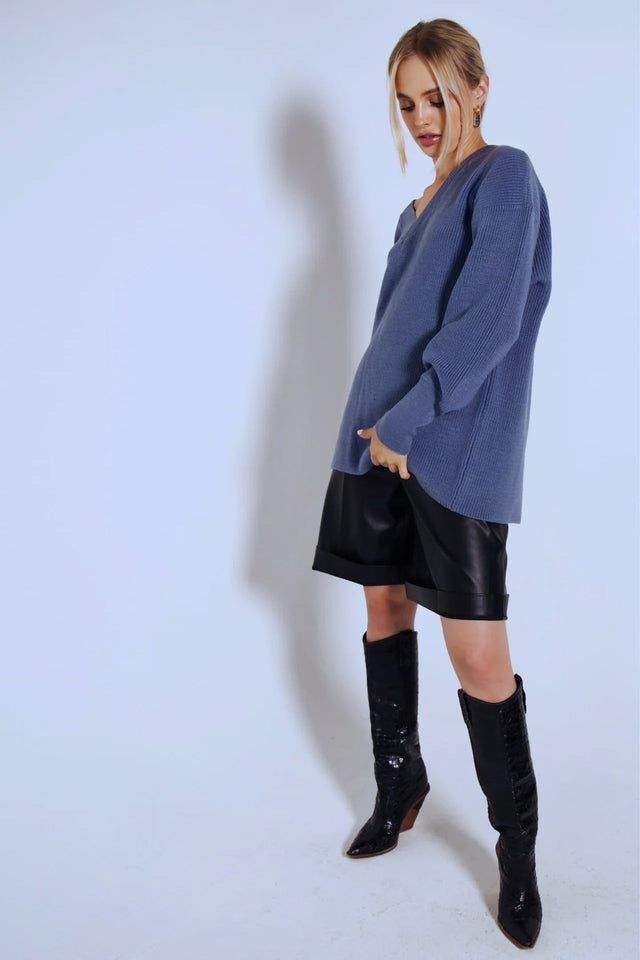 Sweater with a neckline