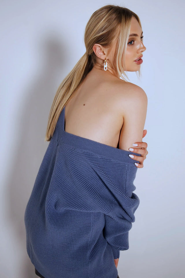 Sweater with a neckline