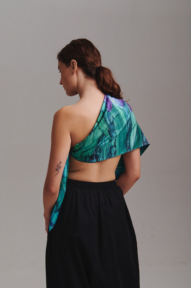 Silk scarf "Irises"