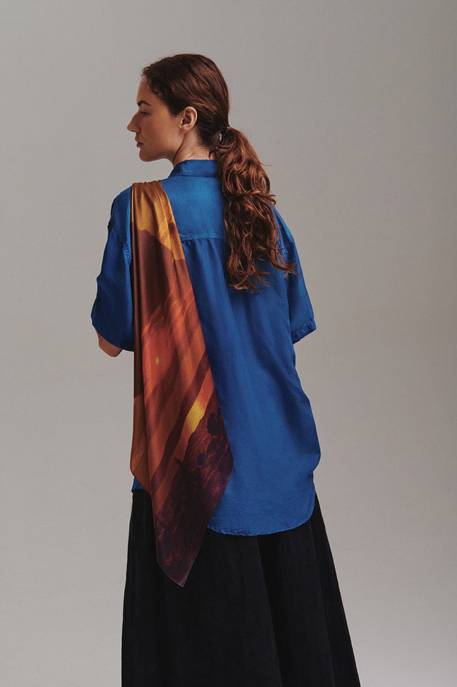 Silk scarf Arkhyp Kuindzhi "Red Sunset"