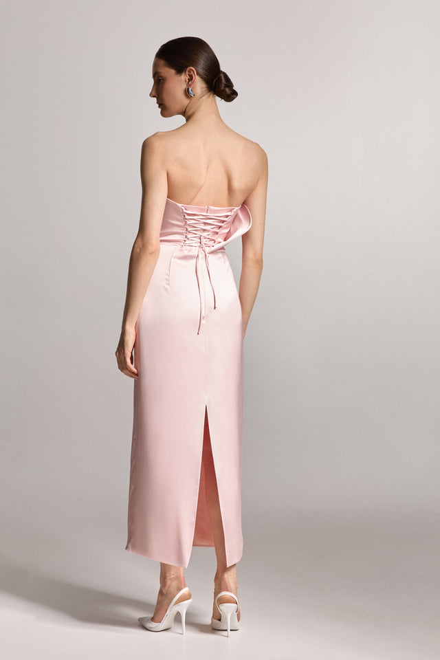 Pink Midi Dress Sofia