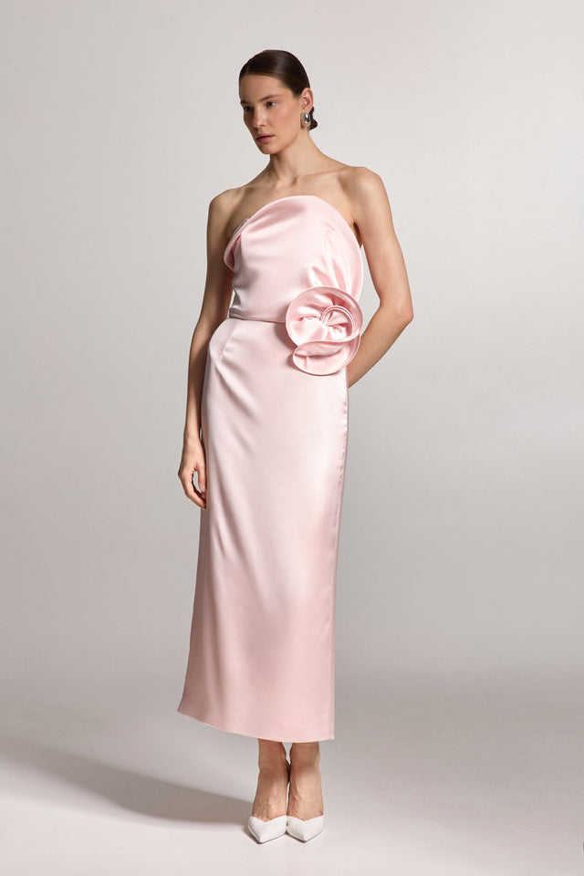 Pink Midi Dress Sofia
