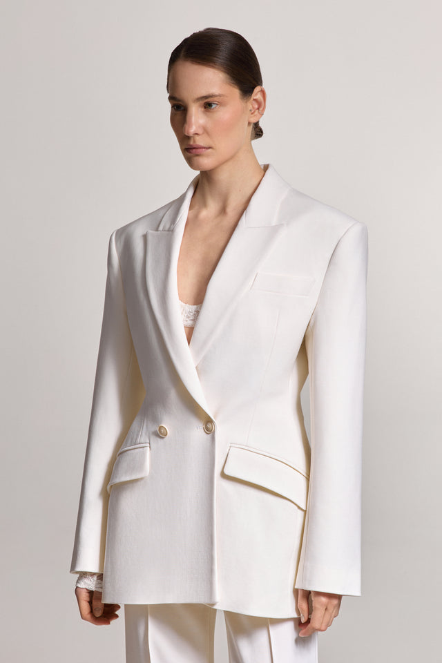White Fitted Jacket