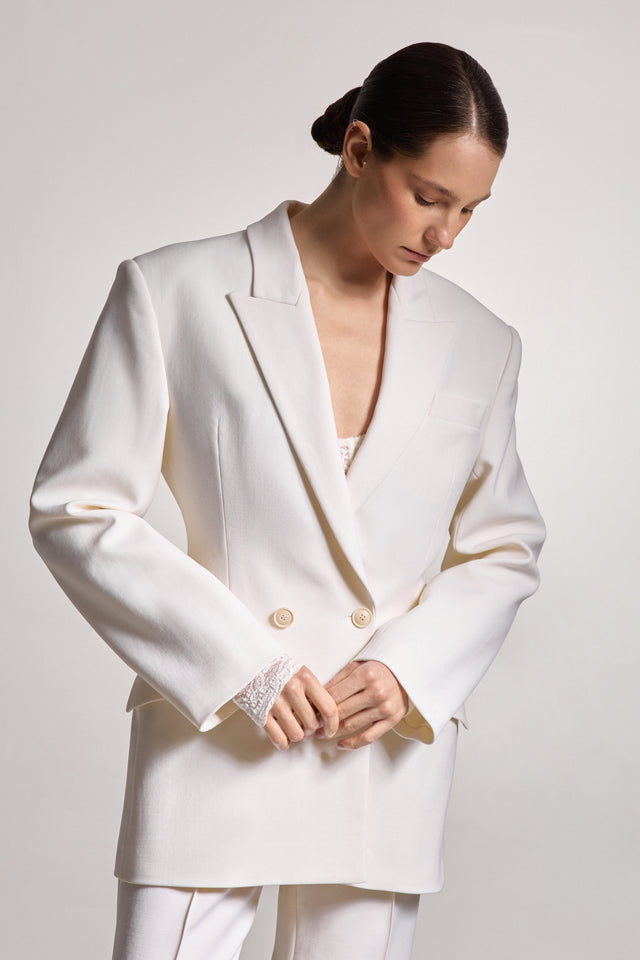 White Fitted Jacket