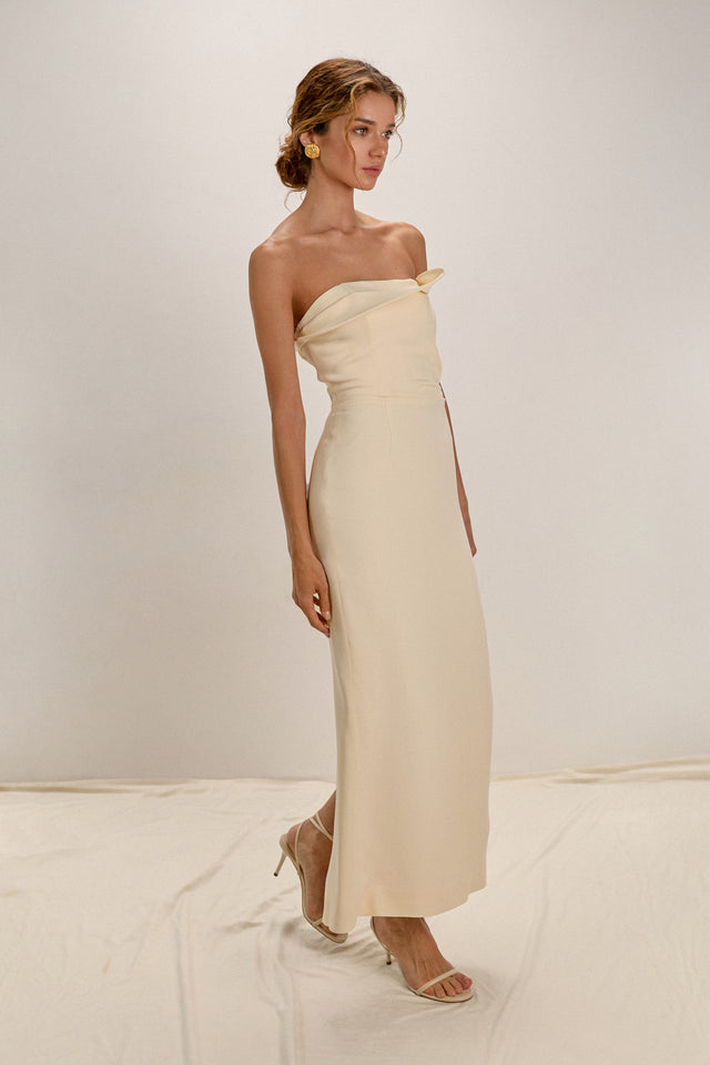 Milk Midi Dress Sofia