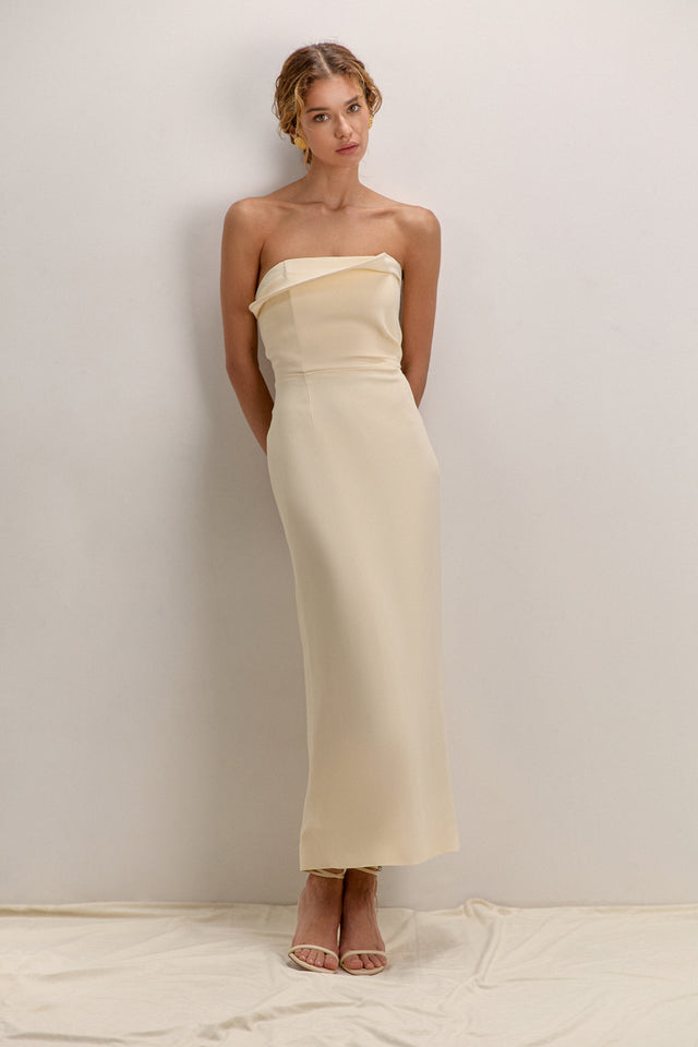 Milk Midi Dress Sofia