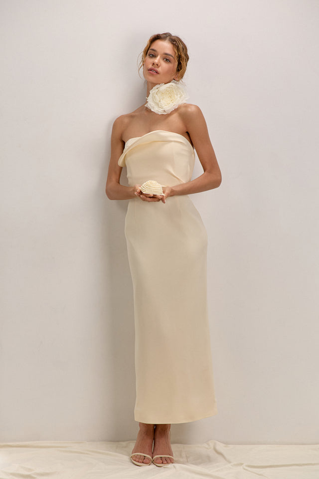 Milk Midi Dress Sofia