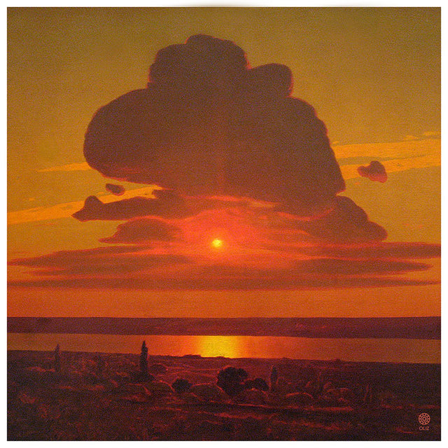 Silk scarf Arkhyp Kuindzhi "Red Sunset"