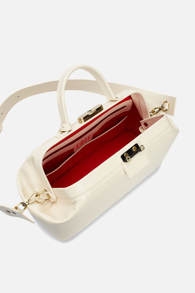 Baguette ivory bag