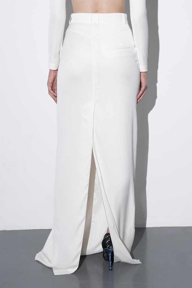 White Skirt #09 back view