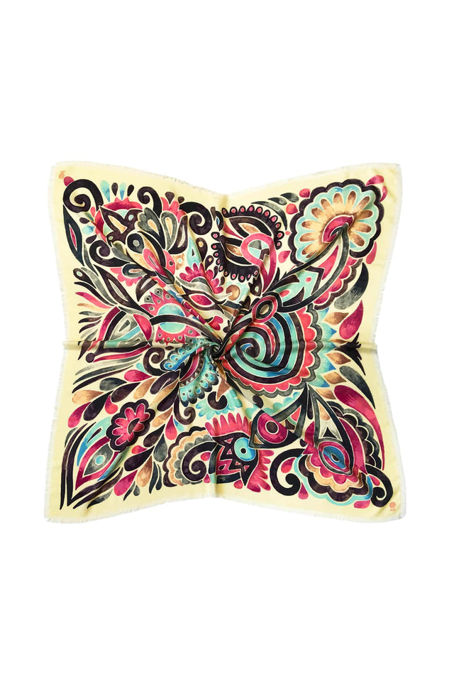 Pink abstraction scarf