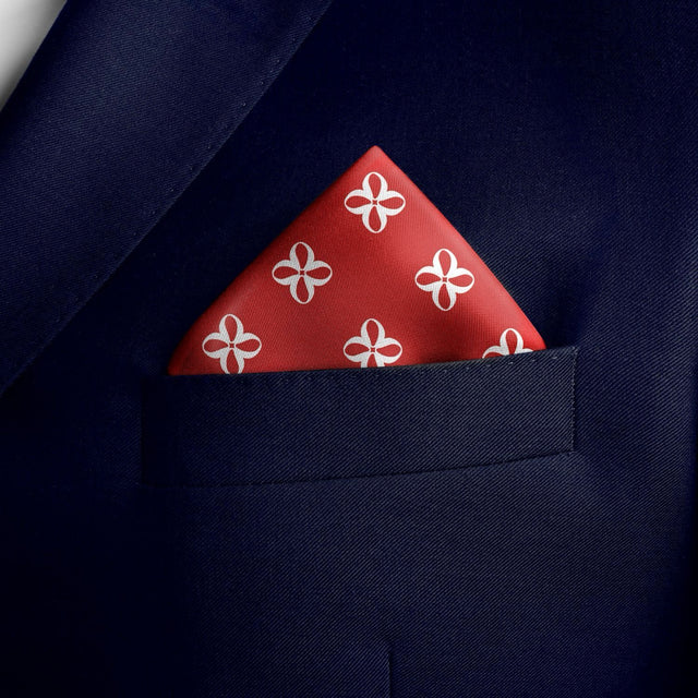 Silk pocket square "Red"