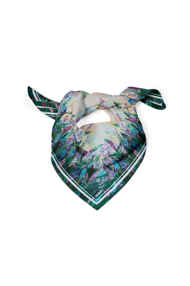 Premium silk scarf "Energy"