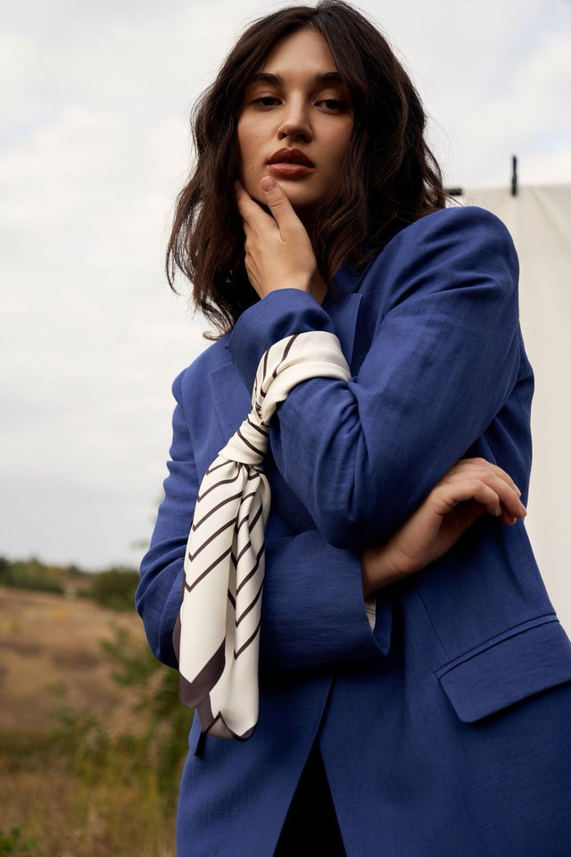 Premium silk scarf "From scratch"