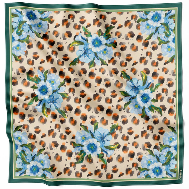 Premium silk scarf "A bold touch"