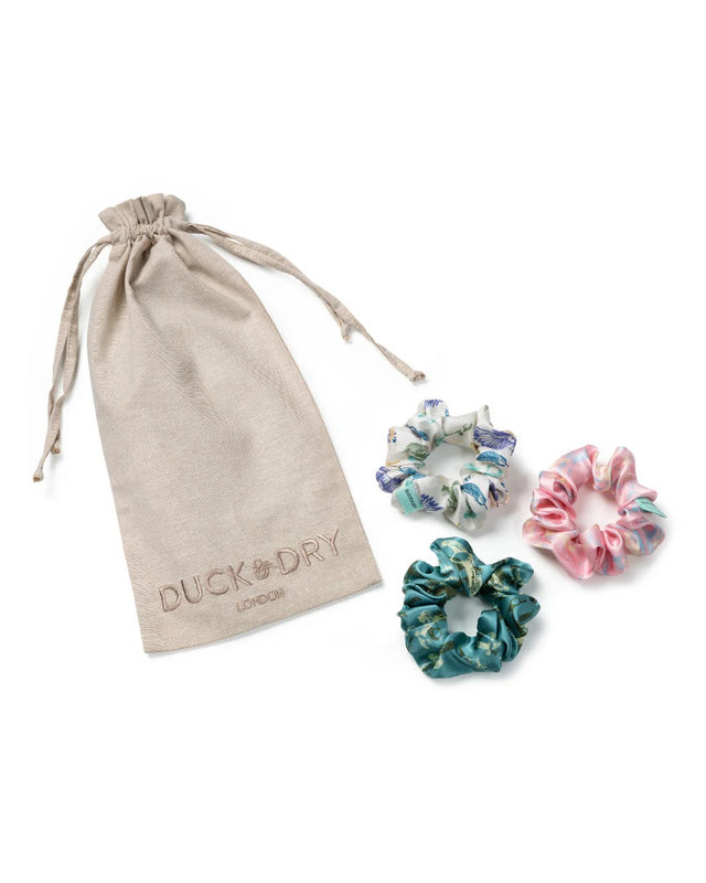 SET OF 3 SILK SCRUNCHIES