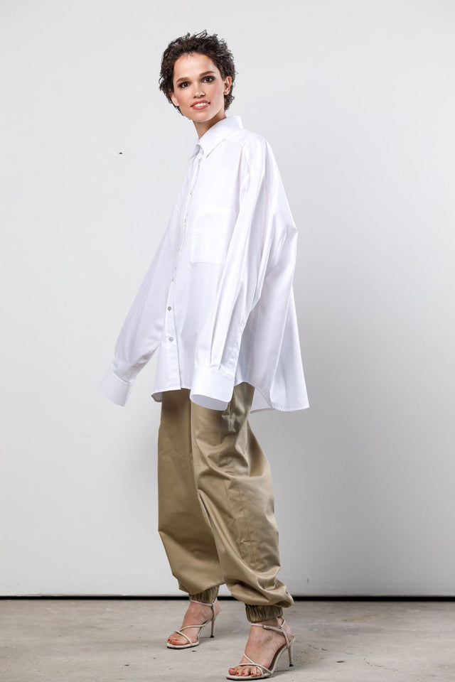 Oversized cotton shirt