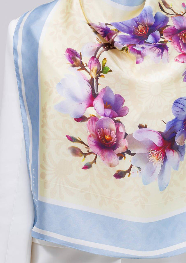 Silk scarf- Ukrainian primrose