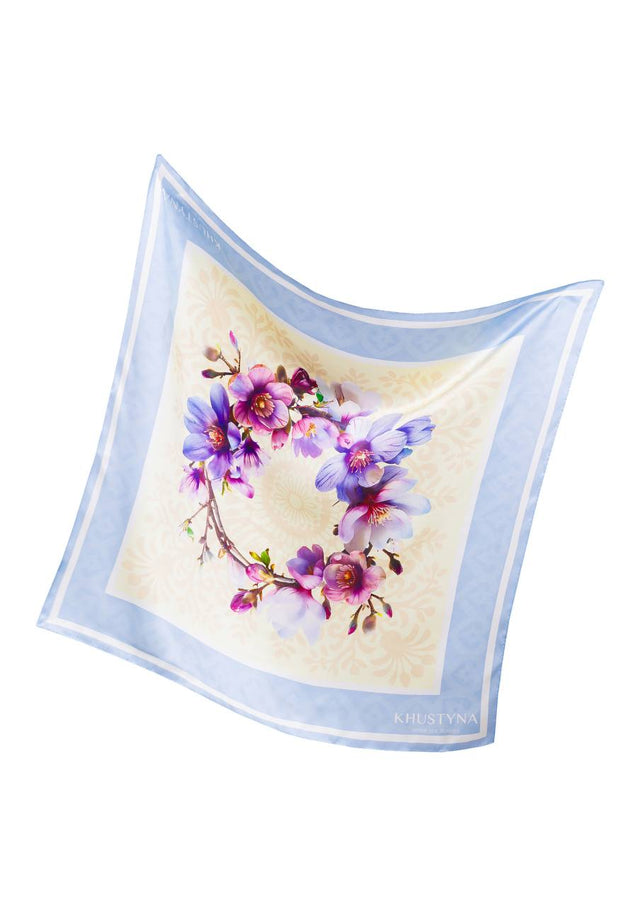 Silk scarf- Ukrainian primrose