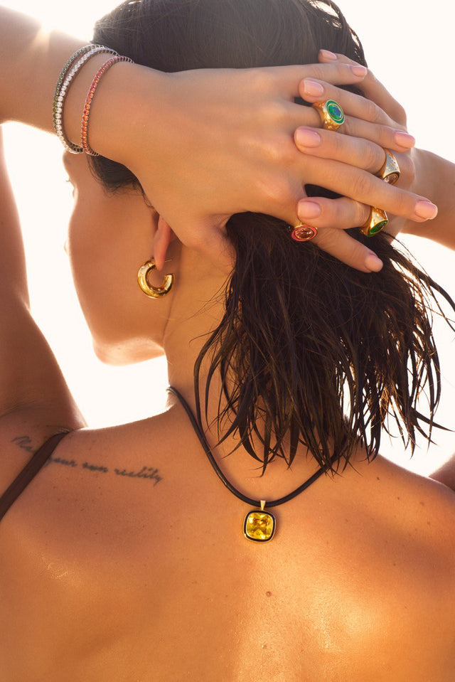EARRINGS RAW DESIRE GOLD