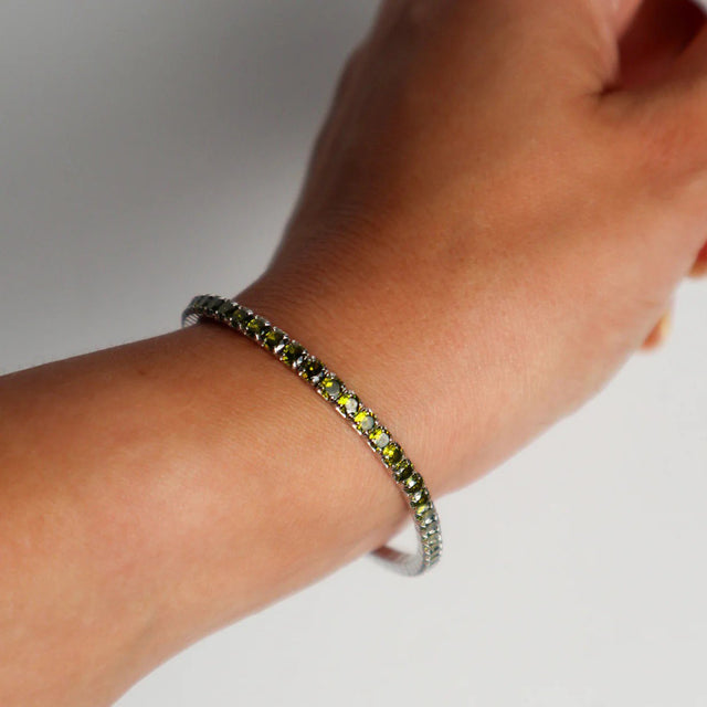 TENNIS BRACELET OLIVE