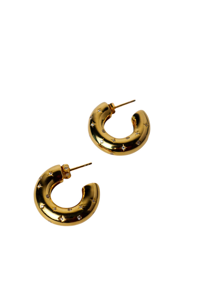 EARRINGS RAW DESIRE GOLD