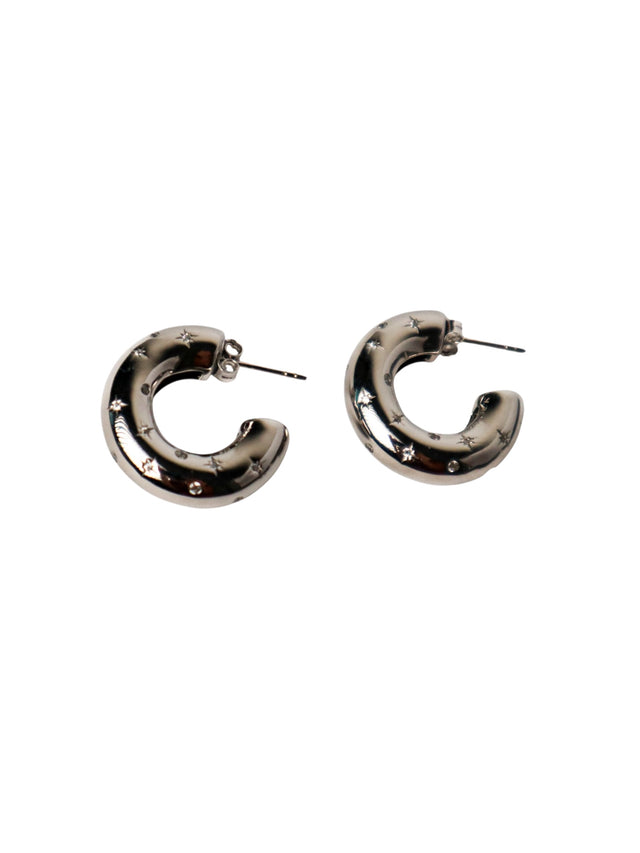 EARRINGS RAW DESIRE SILVER