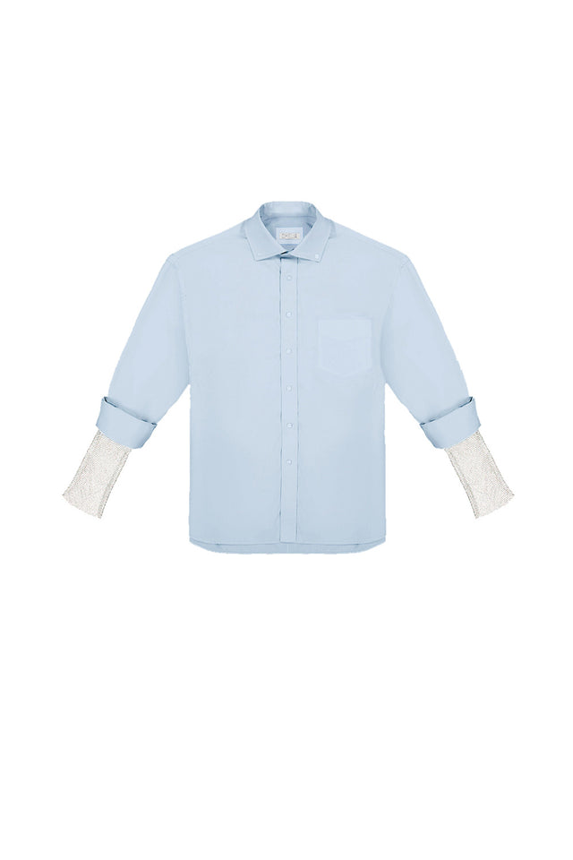 Blue Redesignet sleeve shirt